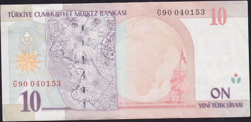 8.Emisyon 10 YTL G90 040153 Çok Temiz+