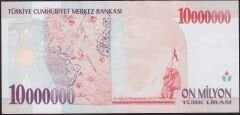 7.Emisyon 10.000.000 Lira E29 594637 Ççt Çilaltı