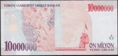 7.Emisyon 10000000 Lira E29 594637 Ççt Çilaltı