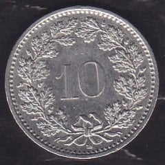 İsviçre 10 Rappen 2008