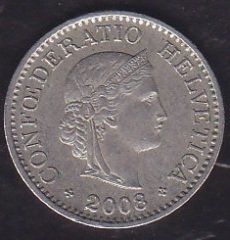 İsviçre 10 Rappen 2008