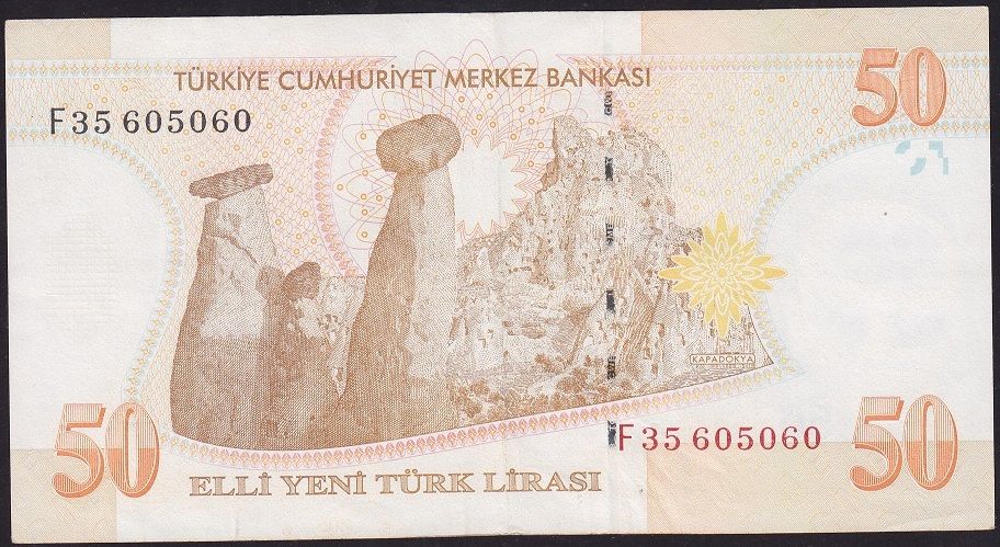 8.Emisyon 50 YTL F35 605060 Çok Temiz+