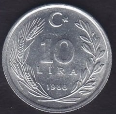 1988 YILI 10 LİRA ÇİL