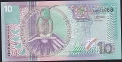 Suriname 10 Gulden 2000 Çil