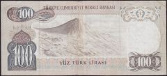 6.Emisyon 1.Tertip 100 Lira B63 053375 Çok Temiz