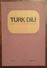 TÜRK DİLİ Sayı: 255 ARALIK 1972