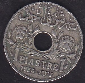 LÜBNAN 1 PIASTRE 1936