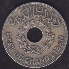 LÜBNAN 1 PIASTRE 1936