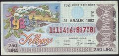 1982 31 Aralık Çeyrek Bilet - K Serisi