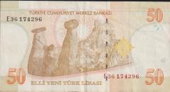 8.Emisyon 50 YTL E36 174296 Çok Temiz+