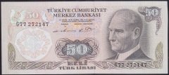 6.EMİSYON 1.TERTİP 50 LİRA G77 272147 ÇİLALTI
