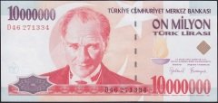 7.Emisyon 10 000 000 LİRA D46 271334 Çilaltı