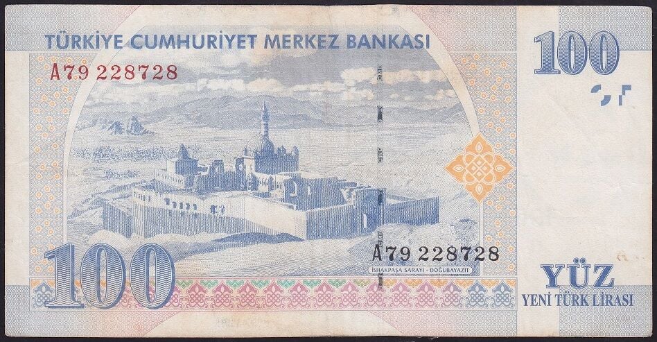8.Emisyon 100 YTL A79 228728 Temiz