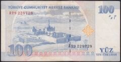 8.Emisyon 100 YTL A79 228728 Temiz