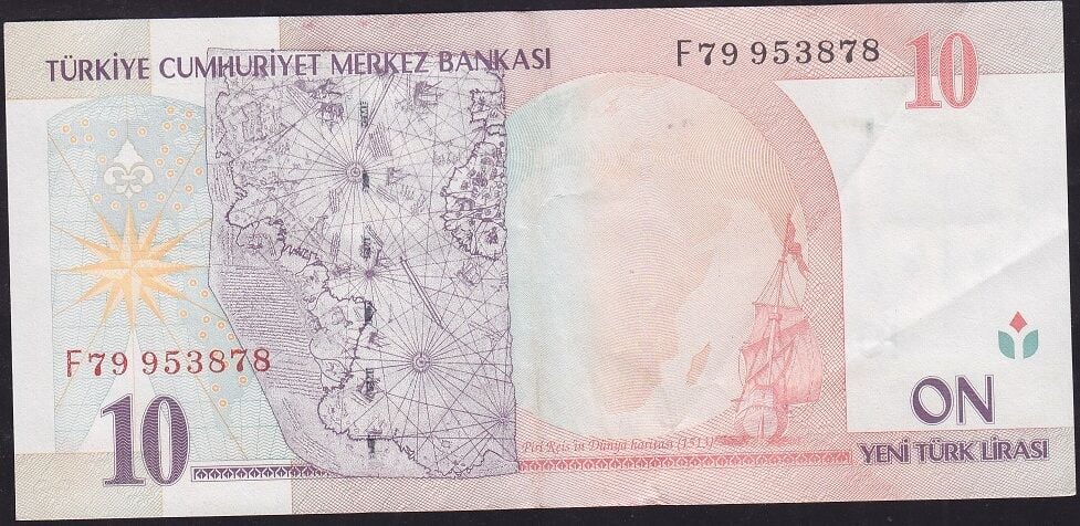 8.Emisyon 10 YTL F79 953878 Çok Çok Temiz