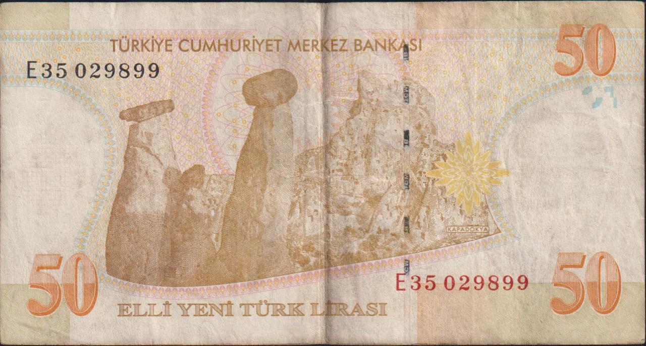 8.Emisyon 50 YTL E35 029899 Çok Temiz