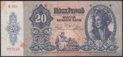 Macaristan 20 Pengo 1941 Çok Temiz