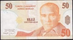 8.Emisyon 50 YTL B19 583872 Çok Temiz+