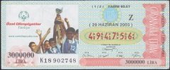 2003 29 HAZİRAN YARIM BİLET - Z SERİSİ