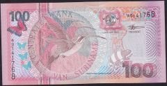 Suriname 100 Gulden 2000 Çil