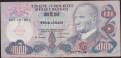 6.Emisyon 1.Tertip 1000 Lira A81 203662 Temiz+