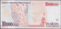 7.Emisyon 10 000 000 LİRA G56 088617 Çok Çok Temiz +