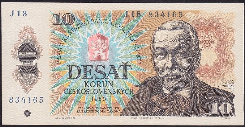 ÇEKOSLOVAKYA 10 KORUN 1986 ÇİL
