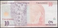 8.Emisyon 10 YTL F34 829003 Çok Çok Temiz+