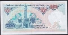 7.Emisyon 1.Tertip 500 Lira B11 628301 Çil