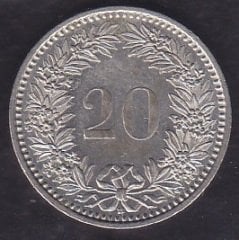 İsviçre 20 Rappen 2012