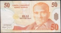 8.Emisyon 50 YTL B15 464491 Çok Temiz