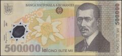 Romanya 500000 Lei 2000 Çok Çok Temiz+  ( Polimer )