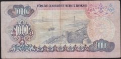6.Emisyon 1.Tertip 1000 Lira A80 092044 Çok Temiz