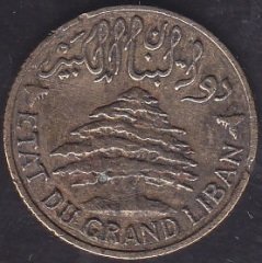 LÜBNAN 5 PIASTRES 1936