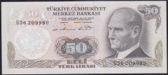 6.EMİSYON 1.TERTİP 50 LİRA G56 209980 ÇİLALTI ÇİL
