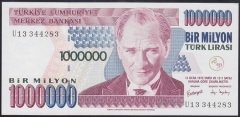7.EMİSYON 3.TERTİP 1 000 000 LİRA U13 344283 ÇİLALTI ÇİL eski paralar nereye satılır