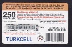 TURKCELL HAZIR KART 250 KONTÖR - COCA COLA- SKT 2008