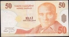 8.Emisyon 50 YTL E17 824616 Çok Temiz+