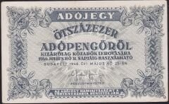 Macaristan 500.000 Adopengo 1946 Çok Çok Temiz+