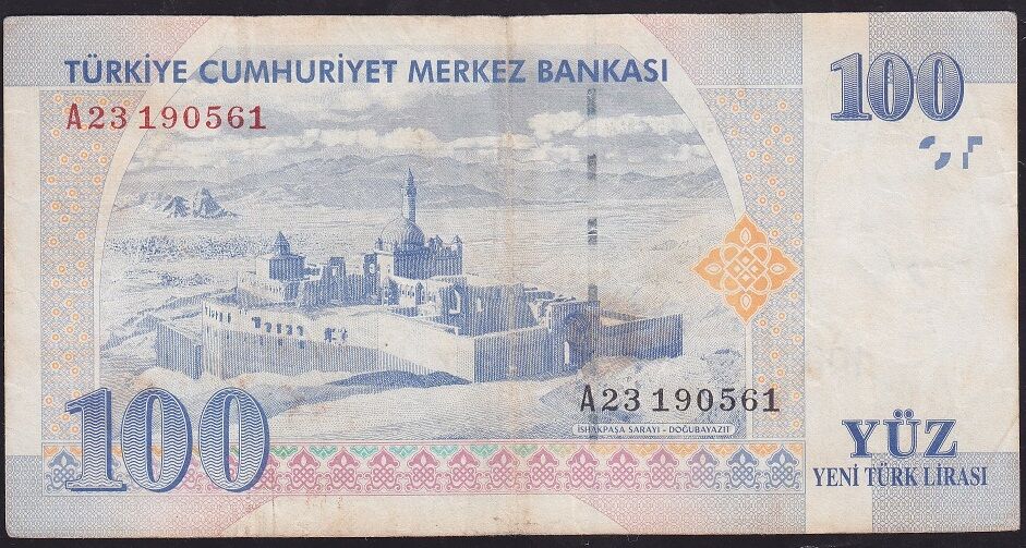 8.Emisyon 100 YTL A23 190561 Çok Temiz