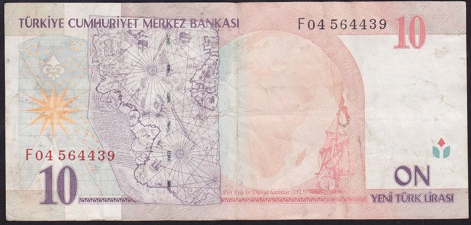 8.Emisyon 10 YTL F04 564439 Çok Temiz