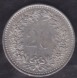 İsviçre 20 Rappen 1995
