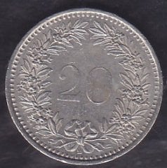 İsviçre 20 Rappen 1995