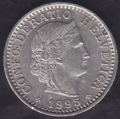 İsviçre 20 Rappen 1995