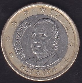 Avrupa 1 Euro 2000 İspanya
