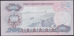 6.EMİSYON 1.TERTİP 1000 LİRA A85 320657 ÇÇT (YIKAMA VAR)