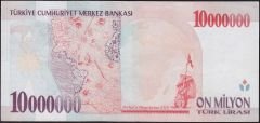 7.Emisyon 10 000 000 Lira E26 358509 Çok Temiz+