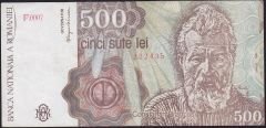 Romanya 500 Lei 1991 Çok Temiz+