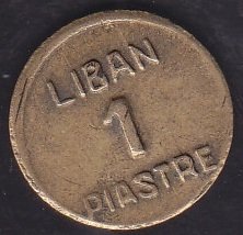 LÜBNAN 1 PIASTRE 1941