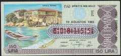 1983 19 Ağustos Çeyrek Bilet - E Serisi